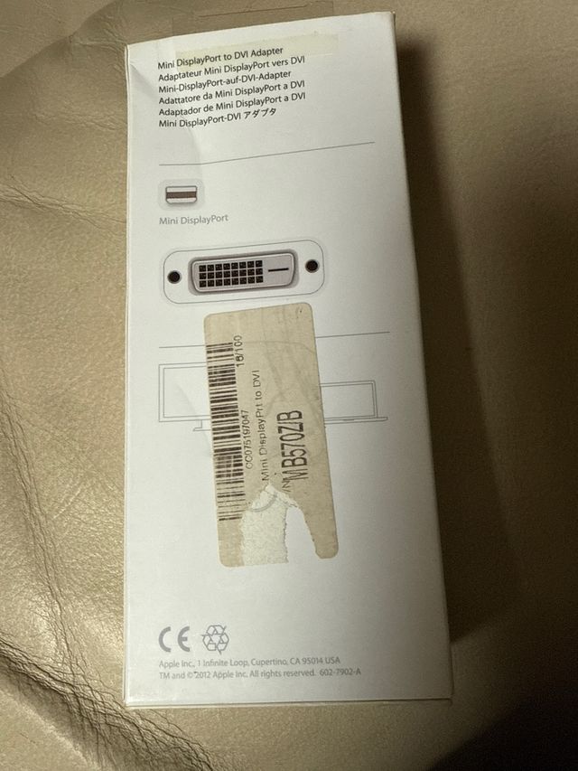 Adaptador Apple de Mini DisplayPort a DVI A1305