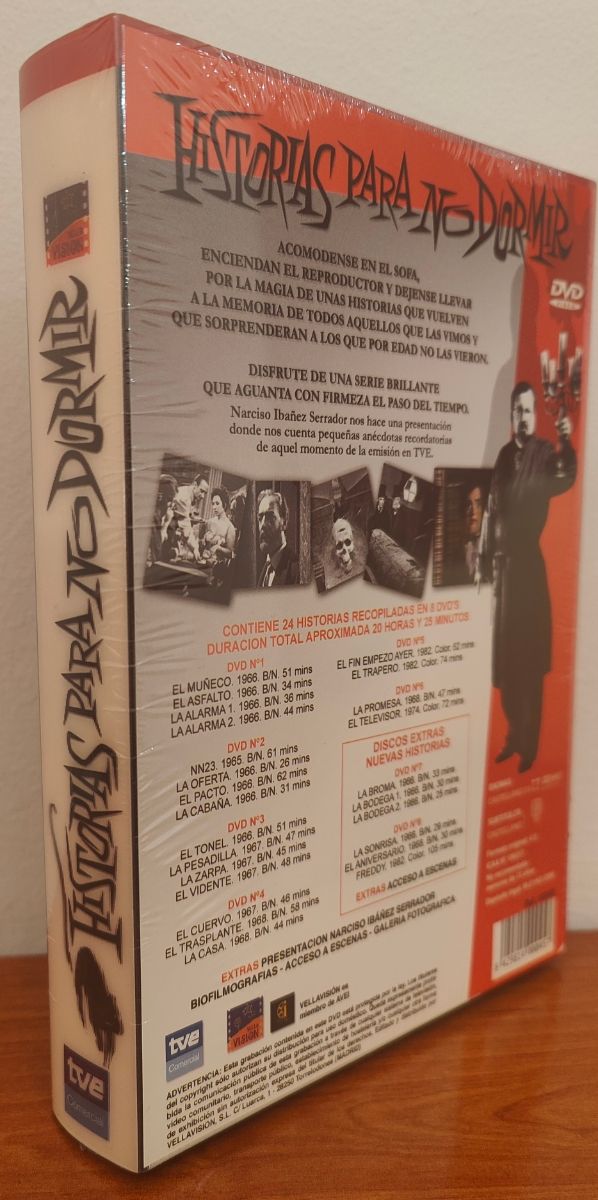 Pack HISTORIAS PARA NO DORMIR DVD'S NUEVA