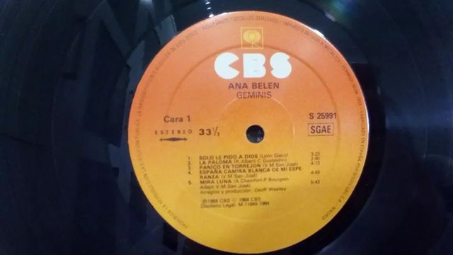 Ana Belen - Geminis - LP - 1984