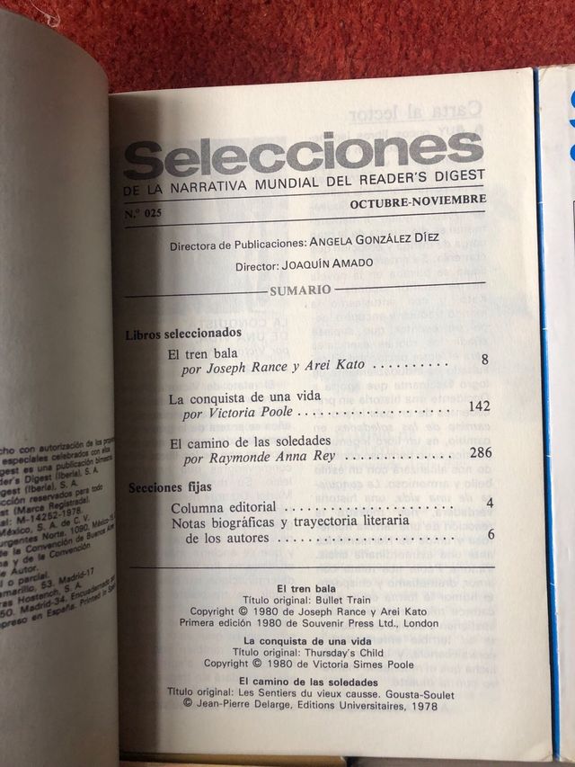 SELECCIONES DE LA NARRATIVA MUNDIAL READERS DIGEST