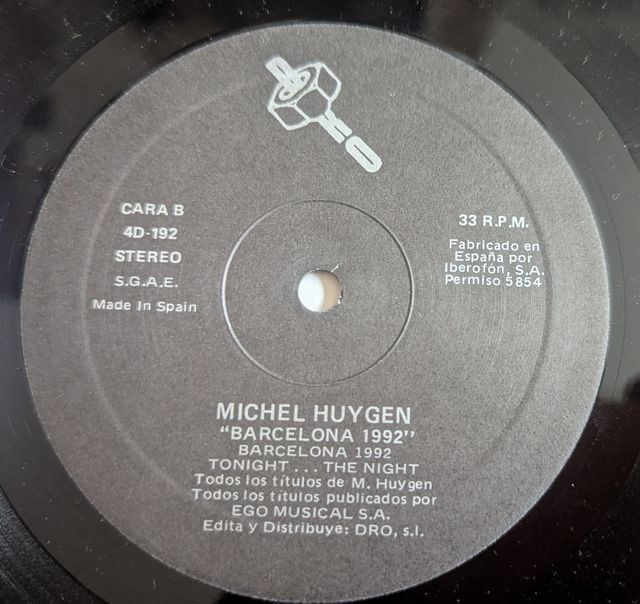 LP - Michel Huygen –Barcelona 1992