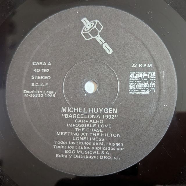 LP - Michel Huygen –Barcelona 1992
