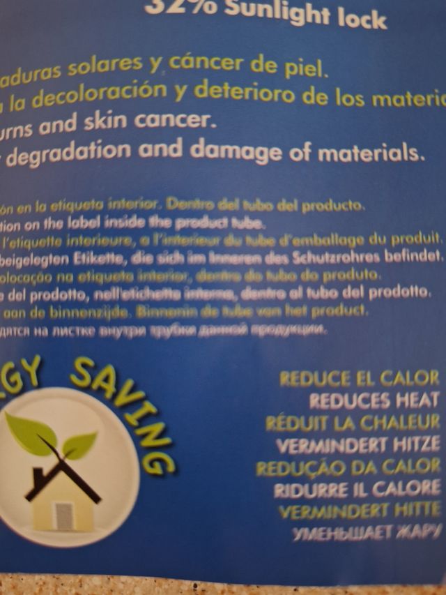 Lámina adhesiva protección solar