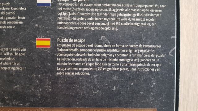 Puzzle Escape Ravensburger Vampiro