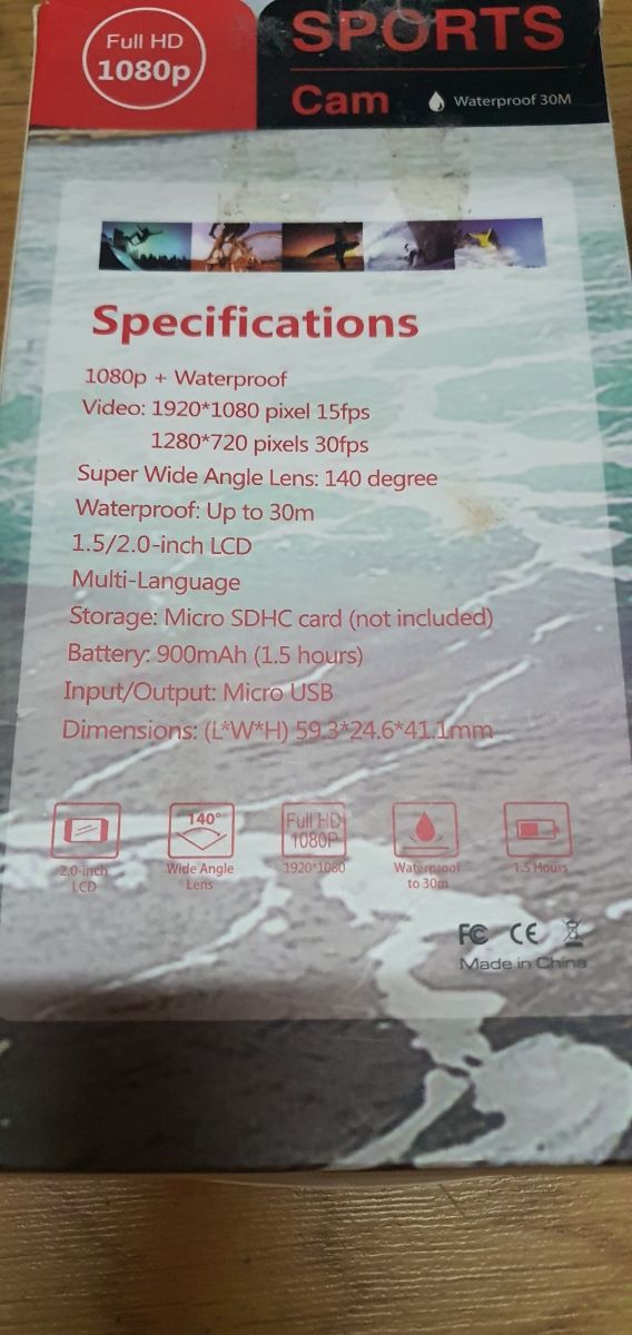 Camara de acción HD