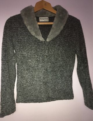 Cardigan con pelliccia