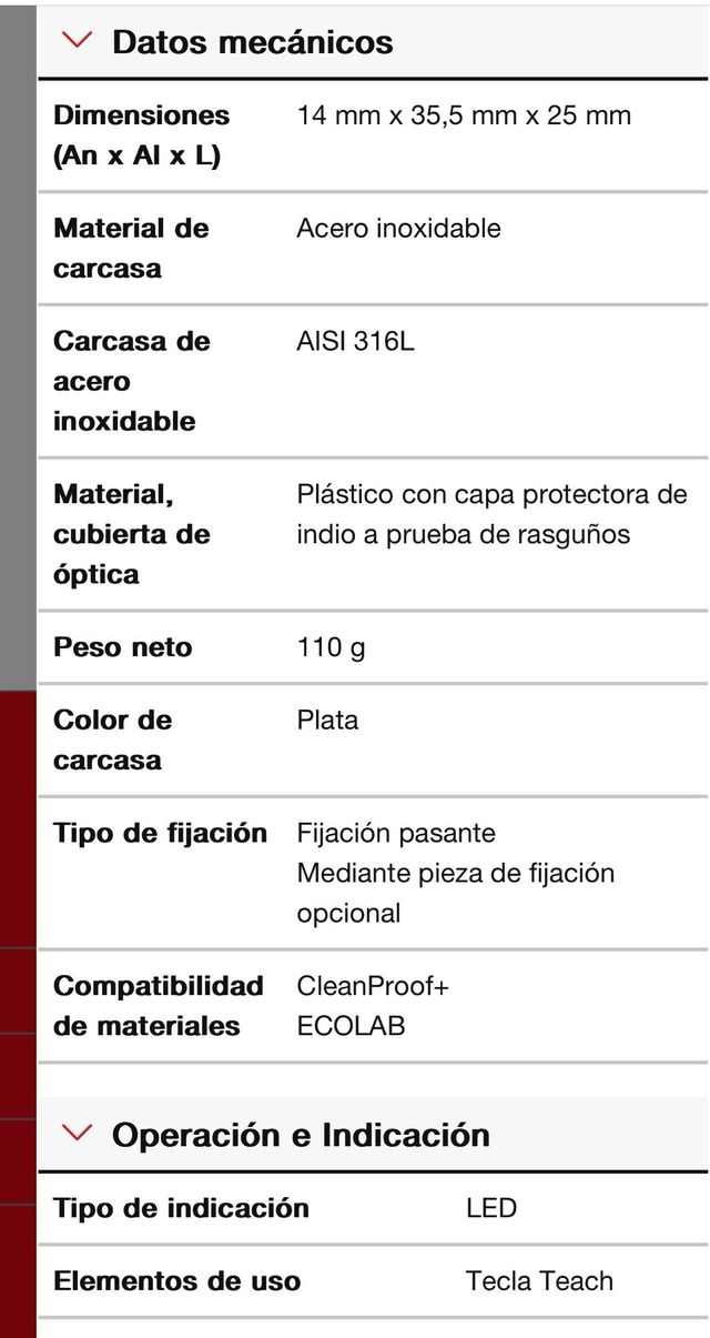 Fotocelula reflexiva polarizada Leuze
