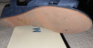 SANDALIAS AZUL SATÉN N35 MARIPAZ