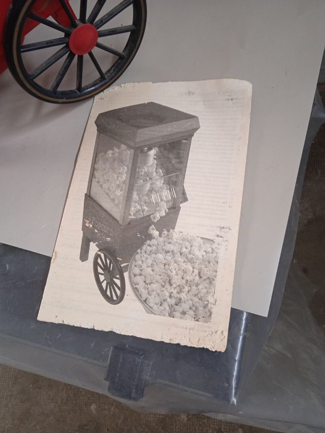 Carro palomitero de maíz vintage