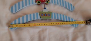 Set 3 perchas infantiles azules