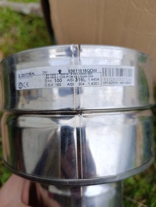 Acople a caldera Dinak tubo doble pared