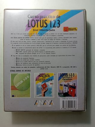 LOTUS 123 libro y diskette