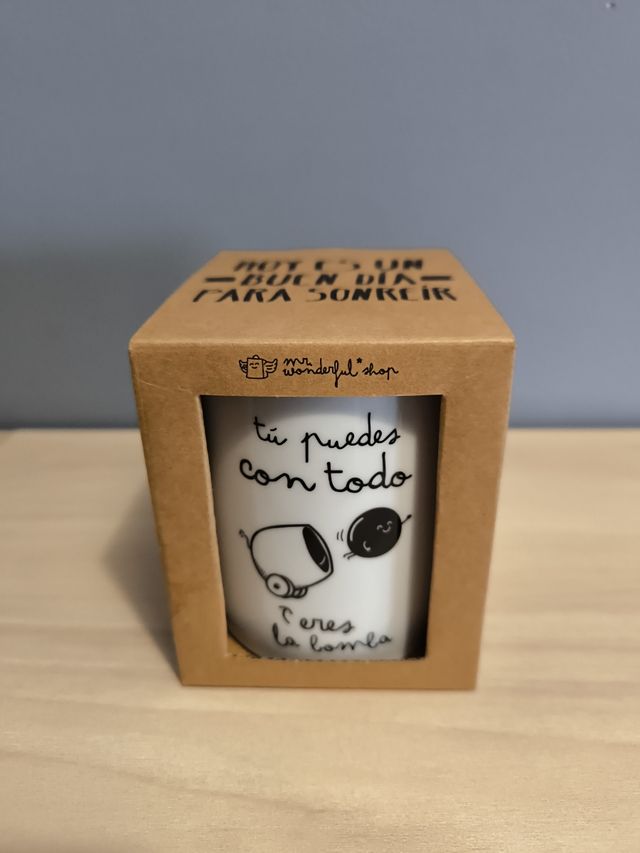 Taza Mr. Wonderful nueva en su caja