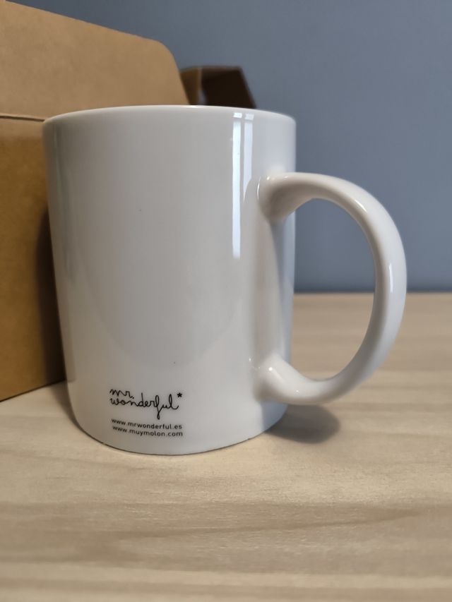 Taza Mr. Wonderful nueva en su caja