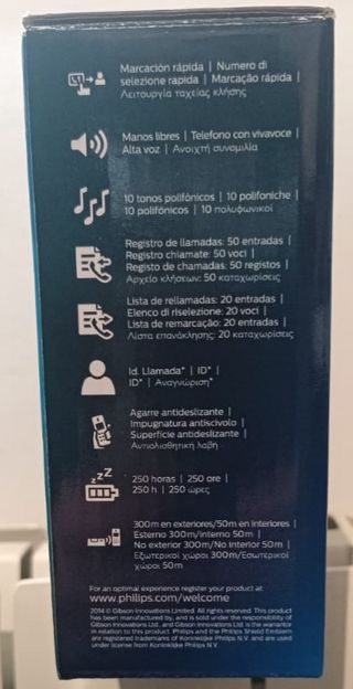 Teléfono inalámbrico Philips D450