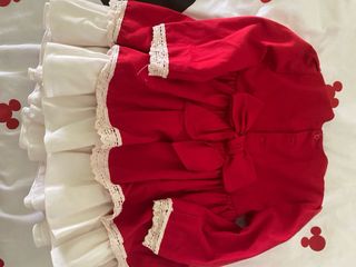 Vestido niña 30 meses rojo