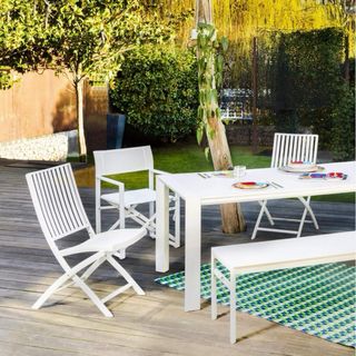 OPORTUNIDADConjunto mesa, sillas, comedor exterior