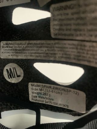 Casco de bicicleta spiuk talla M/L 53-61