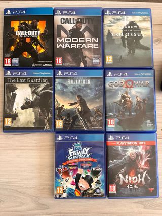 PS4 slim 1tb, 2 mandos y 8 juegos