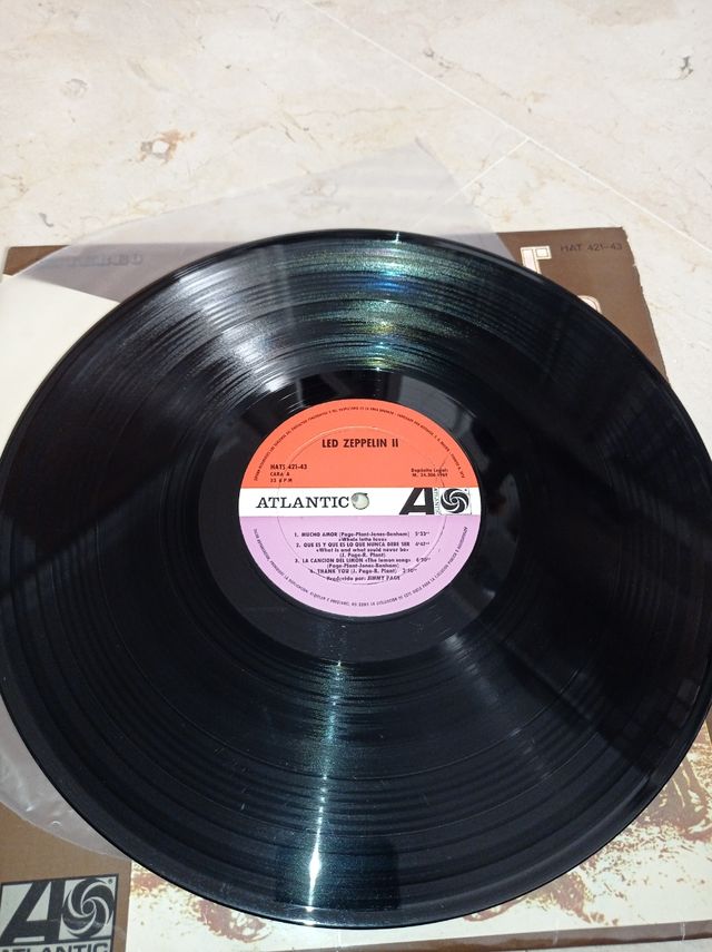 VINILO LED ZEPPELIN II HISPAVOX