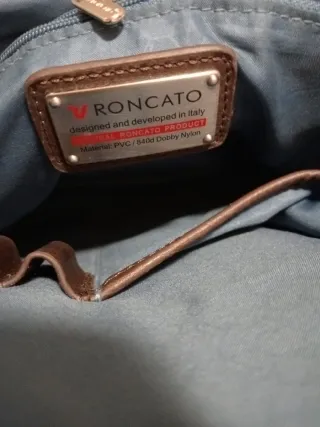 Borsello uomo in pelle e tessuto