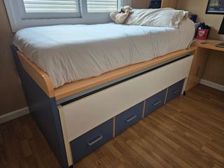Cama nido, cajonera, 1 colchón y somier