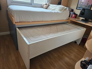 Cama nido, cajonera, 1 colchón y somier