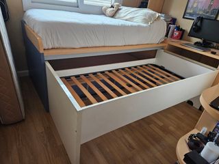 Cama nido, cajonera, 1 colchón y somier