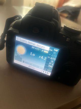 Cámara reflex Nikon D3000 y 2 objetivos