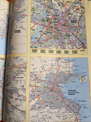 MAPA GUIA ATLAS DE CARRETERAS DE EUROPA. NUEVO.