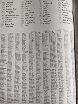MAPA GUIA ATLAS DE CARRETERAS DE EUROPA. NUEVO.
