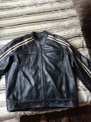 Chaqueta cuero moto 4xl