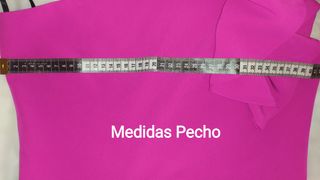 Vestido cóctel invitada largo buganvilla