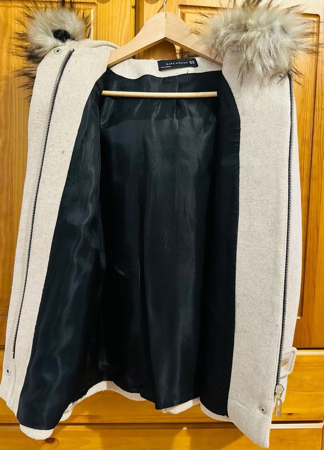 Abrigo paño corto ZARA