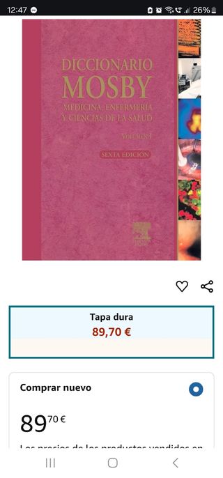 Diccionario Mosby Medicina, Enfermería y Cienci