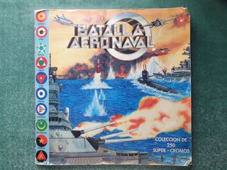 ALBUM CROMOS BATALLA AERONAVAL COMPLETO