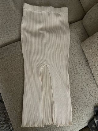Falda canalé Zara talla L