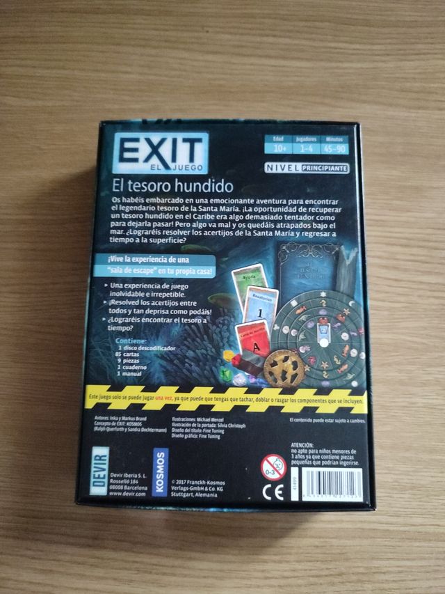 Juego de mesa exit