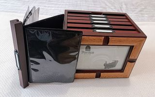 Caja de madera portafotos