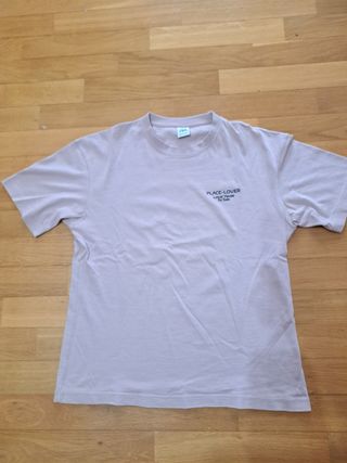 Camiseta rosa palo Zara