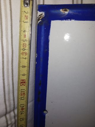 CONJUNTO 2 chapas esmaltadas FUMADORES FUMAR