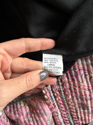 Falda cuadros lana Zara