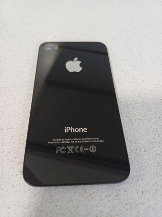 Tapa trasera negra original de iphone 4