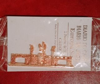 INSIGNIAS MONUMENTOS PROVINCIA DE CÁDIZ. ORO 24K.