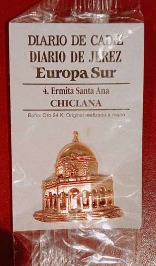 INSIGNIAS MONUMENTOS PROVINCIA DE CÁDIZ. ORO 24K.