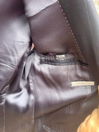 Chaqueta azul cuadros. Caramelo T50