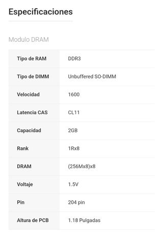 Memoria RAM Transcend 2Gb