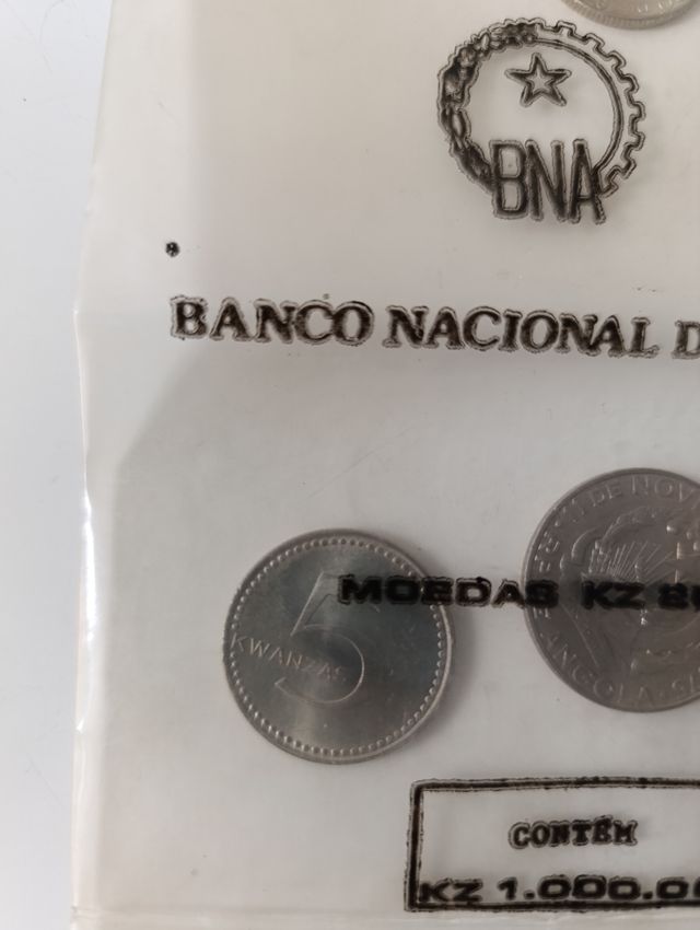 Colección Monedas del banco nacional de Angola