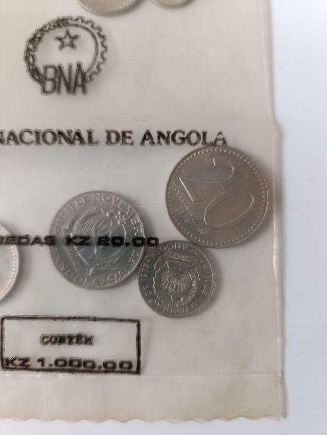 Colección Monedas del banco nacional de Angola