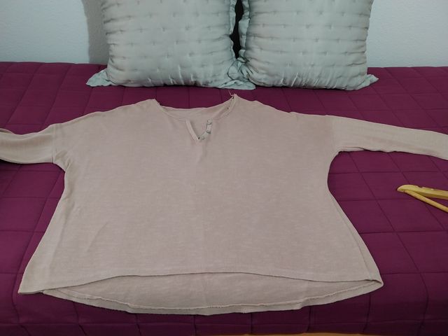 Jersey fino rosa claro